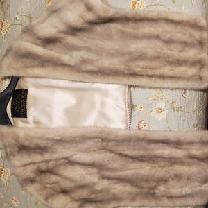 Vintage fur shrug